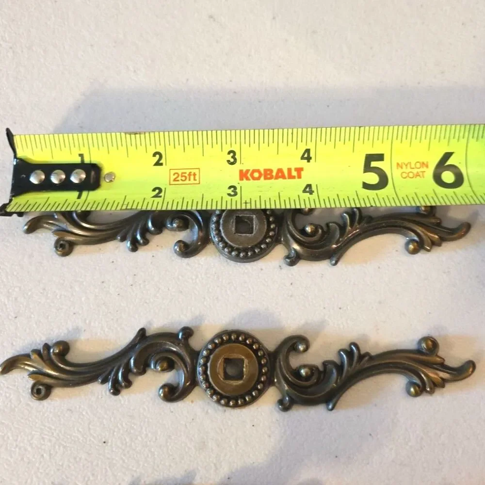 Set Of 4 Grandfather Clock Style Door Drawer Handle Pull Ornate